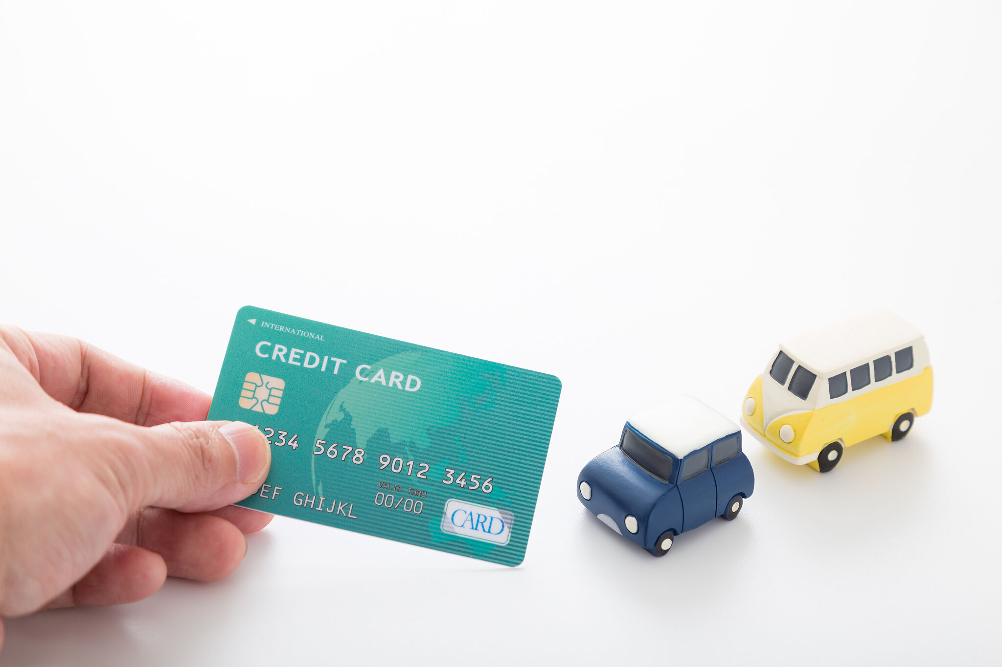車とクレジットカード