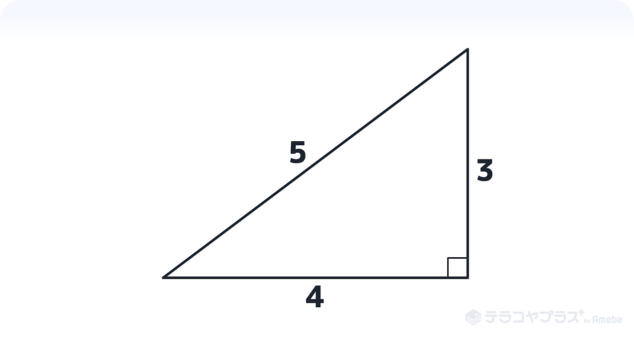 三平方の定理のイラスト画像